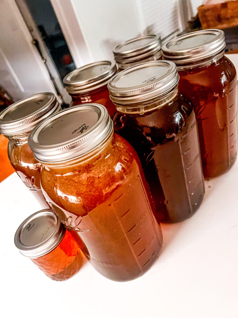 jars full of raw honey